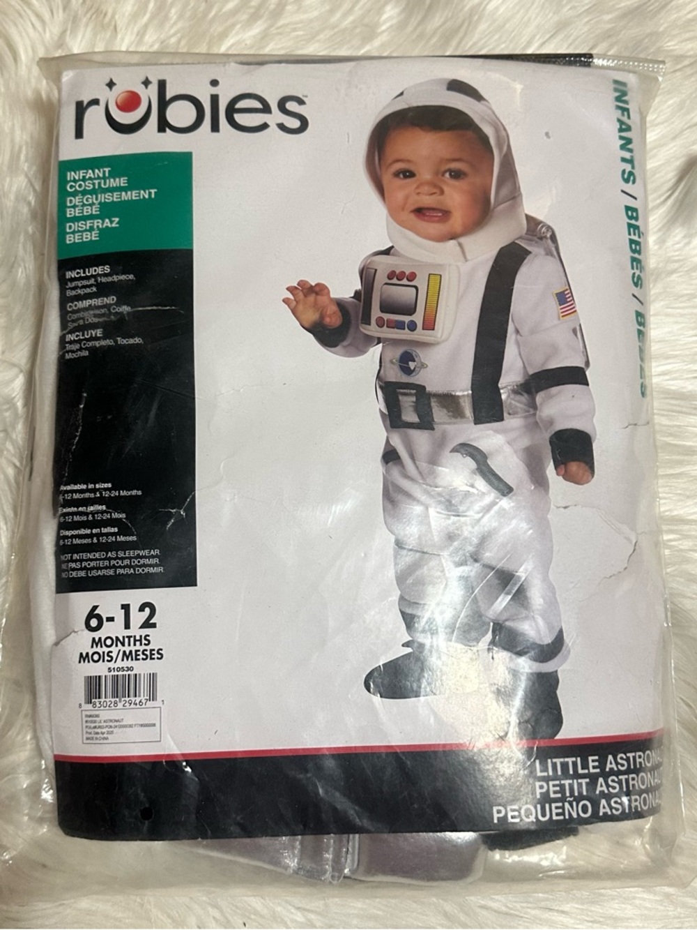 Rubie's Infant White and Black Astronaut Costume - Little Astronaut Costume